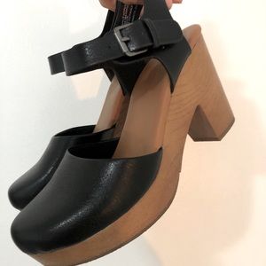 Black Mary Jane Clogs